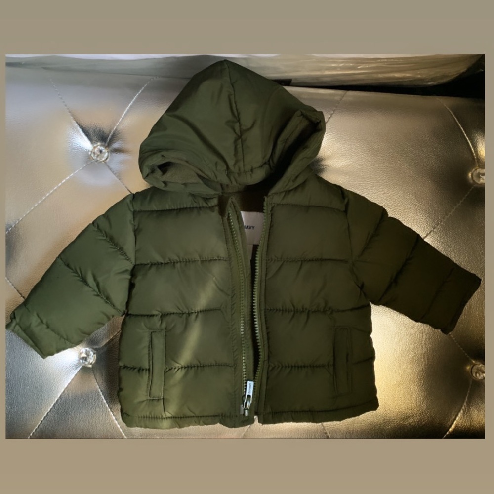 Olive green old navy coat
